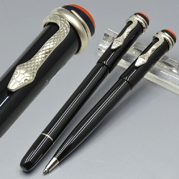 Famous Pens Heritage series Red Classic Black Resin Special Edition Roller Ball Pen with unique Snake Clip, Blue;orange
Famous Pens Heritage series Red Classic Black Resin Special Edition Roller Ball Pen with unique Snake Clip, Blue;orange