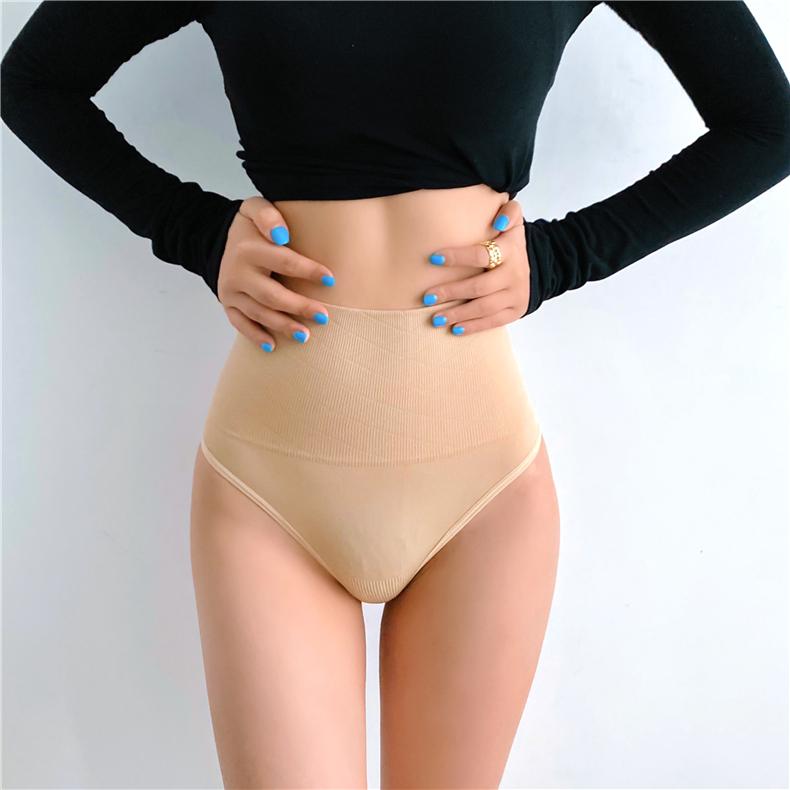 Women's Shapers Women Thong Panty Shaper High Waist Tummy Control Panties Slimming Underwear Trainer Shaping Briefs BuLifter Shapewear