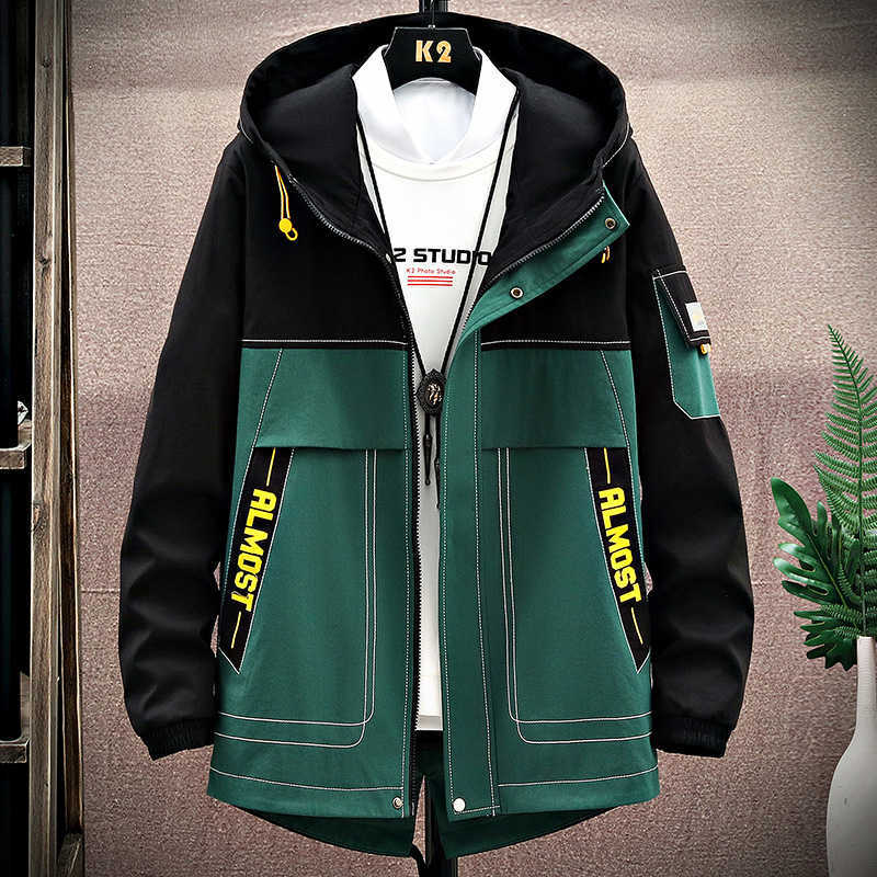 2021New Spring Streetwear Casual Jacket Men Hip Hop Harajuku Patchwork Windbreaker Jackets Youth Pockets Dropshipping X0621, Green
2021New Spring Streetwear Casual Jacket Men Hip Hop Harajuku Patchwork Windbreaker Jackets Youth Pockets Dropshipping X0621, Green