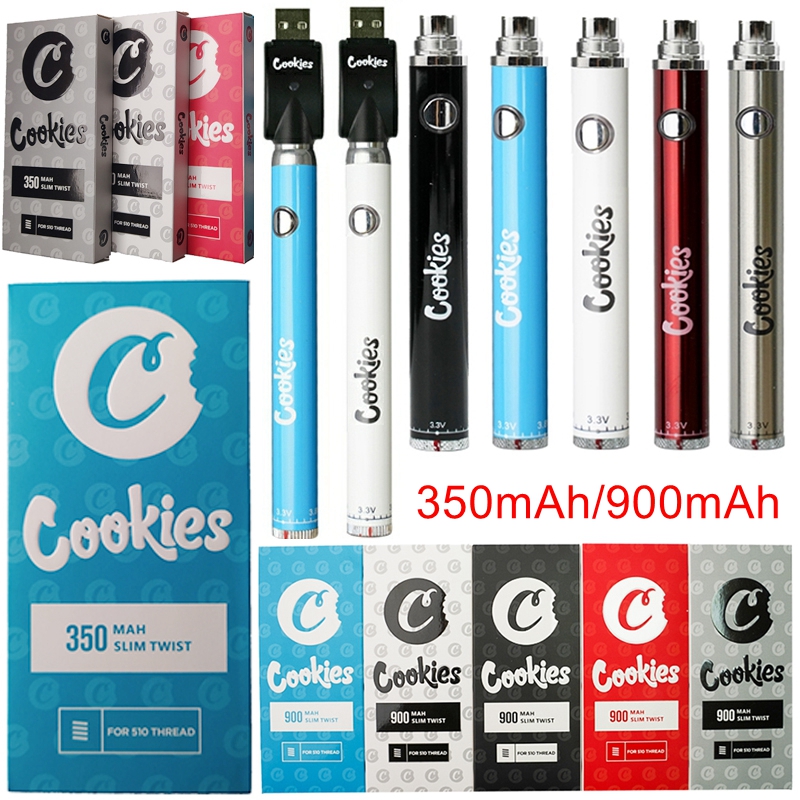 350mAh 900mAh Cookies California SF Slim Twist Vape Battery Preheat Preheating VV Variable Voltage 510 Thread Batteries With USB Charger
350mAh 900mAh Cookies California SF Slim Twist Vape Battery Preheat Preheating VV Variable Voltage 510 Thread Batteries With USB Charger