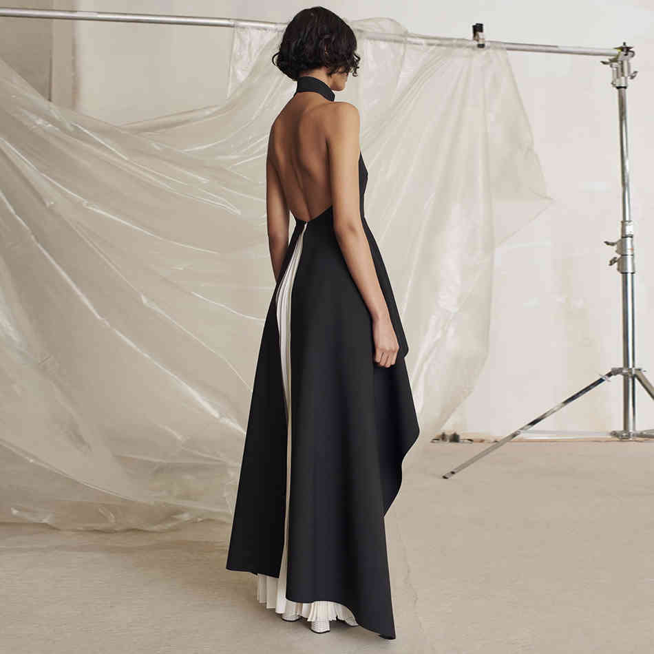 Summer Women White Backless Bandage 2 Two Pieces Sets Sexy Hater Ruffles Club Celebrity Runway Party Casual 210423