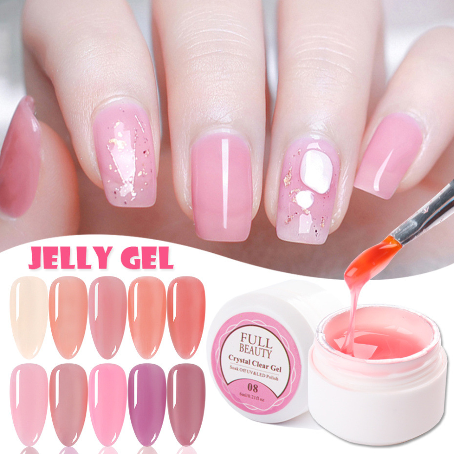 6ml Jelly Translucent Nude Pink UV Gel Nail Art Polish Semi Permanent Varnish Japanese Summer Soak Off Gels For Manicure, As picture
6ml Jelly Translucent Nude Pink UV Gel Nail Art Polish Semi Permanent Varnish Japanese Summer Soak Off Gels For Manicure, As picture