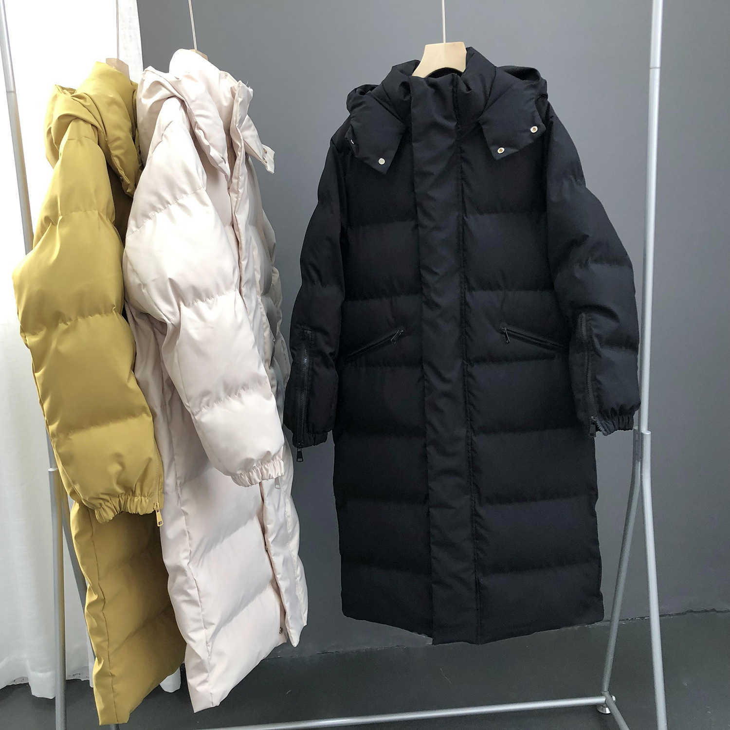 Women Winter Coat Parkas Korean Coats High Quality Thick Long 211011