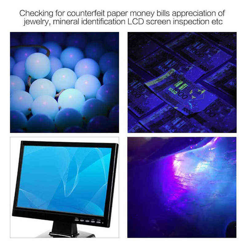 Jade Identification Torch 3 IN 1 LEDs Light Sources Portable Dedicated UV Flashlight Ultraviolet Gemstones Jewelry amber Money 211