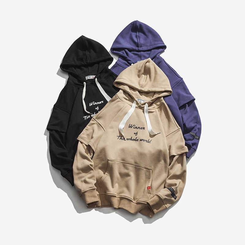 Street Style Autumn Hoodies Men Oversize Japanese Letter Printed Sweatshirts Men's Casual Hooded Outdoor Streetwear Women Hoodie 210603