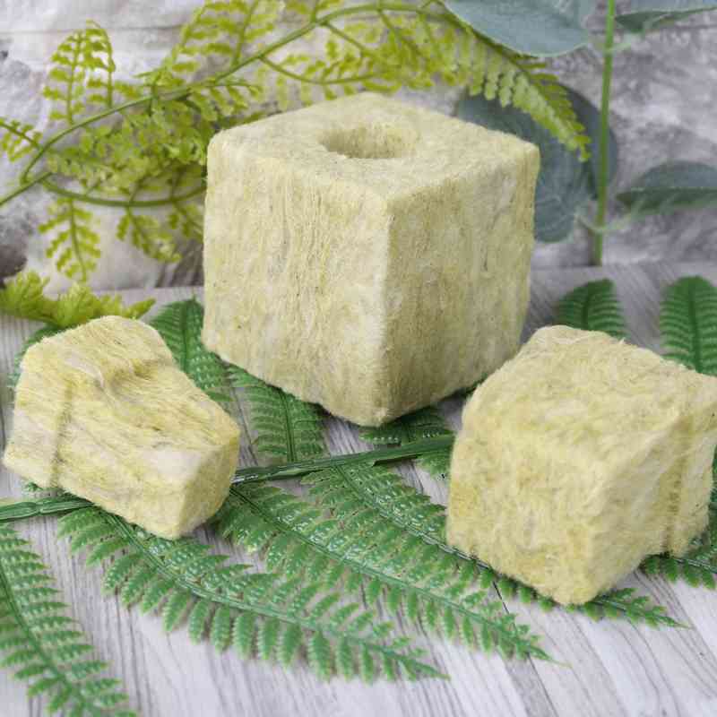 1Pcs Rock Wol Cubes Compromise Base Ventilative Hydroculture Grow Rockwool Cubes Grow Garden