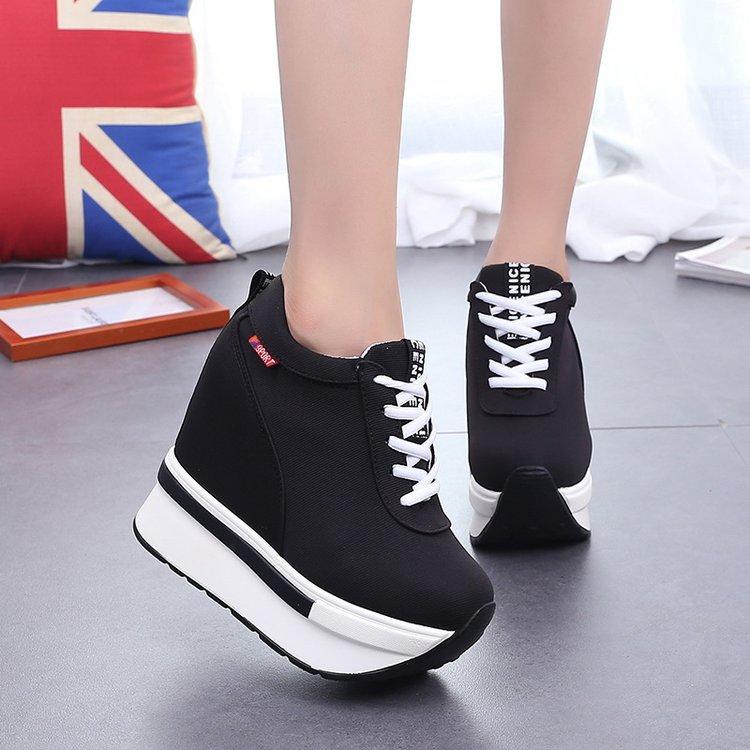 Women Canvas Shoes Increase Internal Spring Woman Vulcanized Sneakers Students Autumn Tennis A133 Dress, Black
Women Canvas Shoes Increase Internal Spring Woman Vulcanized Sneakers Students Autumn Tennis A133 Dress, Black