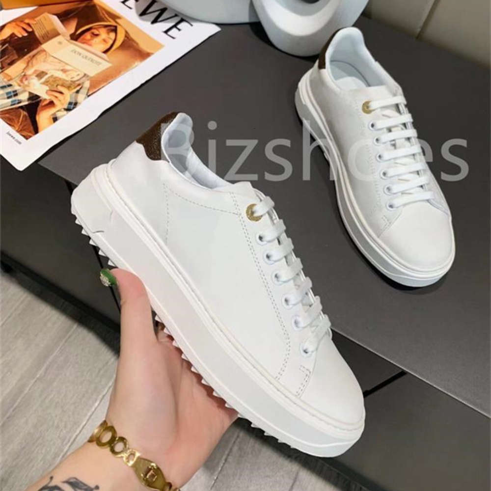 Women Luxurys Designers Shoes White Printed Calf Leather Casual Shoe Trainers Pink Blue Runner Time Out brazili, Black
Women Luxurys Designers Shoes White Printed Calf Leather Casual Shoe Trainers Pink Blue Runner Time Out brazili, Black
