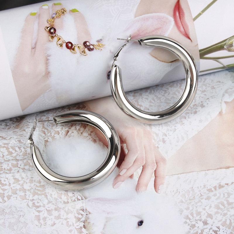 Hoop & Huggie Fashion Personality Big Brand Thick Round Metal Women's Earrings Jewelry
Hoop & Huggie Fashion Personality Big Brand Thick Round Metal Women's Earrings Jewelry