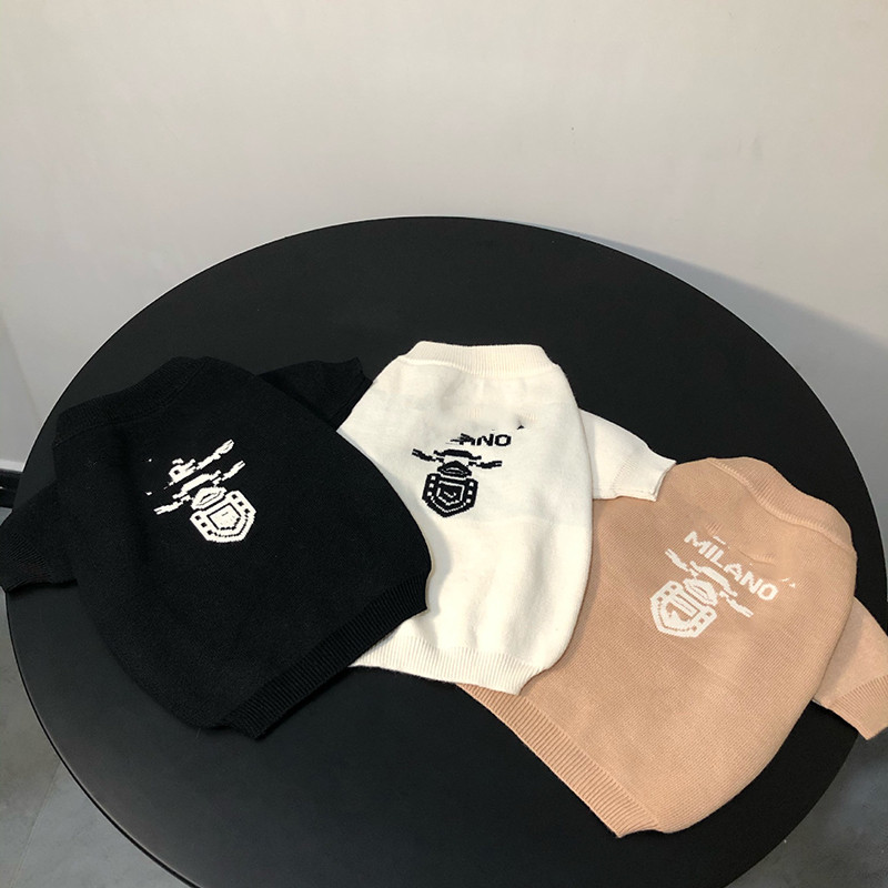 Brand Letter Embroidery Pets Sweaters Dog Apparel Winter Soft Wool Schnauzer Sweater 3 Colors Lovely Designer Bulldog Hoodies, As pic
Brand Letter Embroidery Pets Sweaters Dog Apparel Winter Soft Wool Schnauzer Sweater 3 Colors Lovely Designer Bulldog Hoodies, As pic