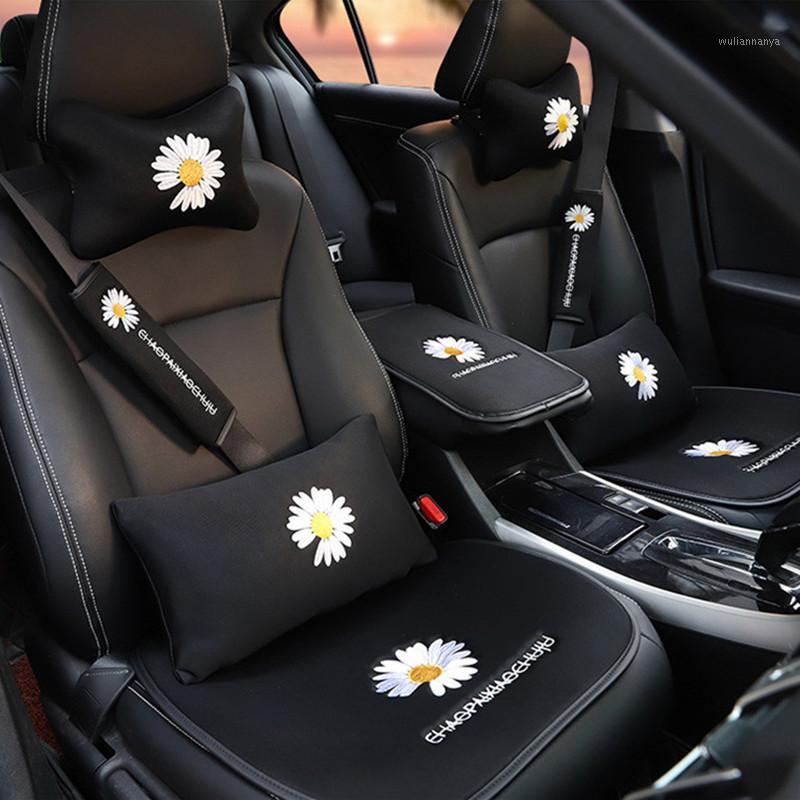 Seat Cushions Daisy Series Ice Silk Material Four Seasons Summer Cool Car Interior Accessories Waist Support Neck Pillow
Seat Cushions Daisy Series Ice Silk Material Four Seasons Summer Cool Car Interior Accessories Waist Support Neck Pillow