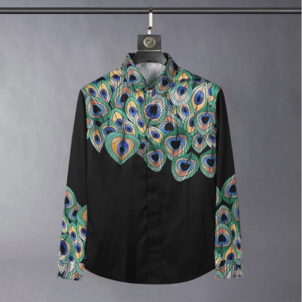 Silk Soft Mens Luxury Peacock Digital Printed Shirts Long Sleeve Dress Fashion Slim Fit Party Male 3XL, Navy
Silk Soft Mens Luxury Peacock Digital Printed Shirts Long Sleeve Dress Fashion Slim Fit Party Male 3XL, Navy