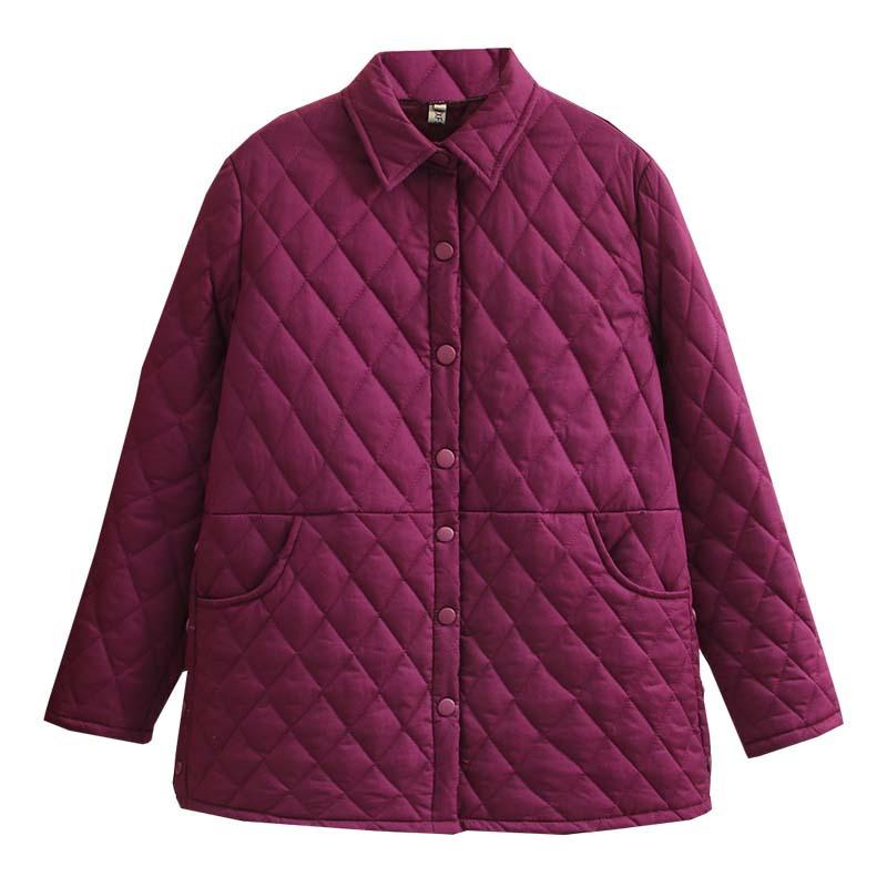 Autumn Winter Parka Women Oversize Padded Jacket Argyle Thin Coat Warm Outerwear Fashion Casual Loose Clothes 2021 Women's Down & Parkas, Black
Autumn Winter Parka Women Oversize Padded Jacket Argyle Thin Coat Warm Outerwear Fashion Casual Loose Clothes 2021 Women's Down & Parkas, Black