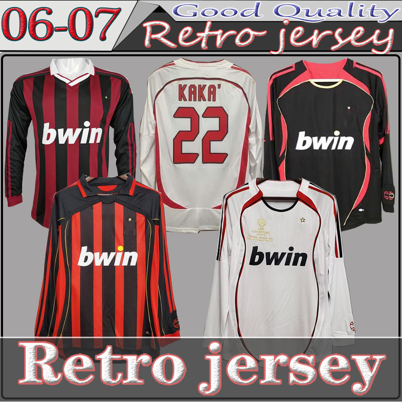 top classics Long sleeve 90 91 AC MILAN Retro soccer jersey Gullit 06 07 0 Maldini Van Basten football SHEVCHENKO RONALDO KAKA PIRLO Inzaghi
top classics Long sleeve 90 91 AC MILAN Retro soccer jersey Gullit 06 07 0 Maldini Van Basten football SHEVCHENKO RONALDO KAKA PIRLO Inzaghi