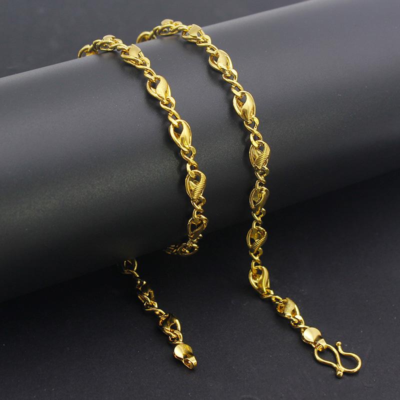 Chains Gold Color Hand Made Necklaces Fashion Design Necklace Charm Rope Luxury Link Chain For Men Jewelry Gifts Collar 50cm Long
Chains Gold Color Hand Made Necklaces Fashion Design Necklace Charm Rope Luxury Link Chain For Men Jewelry Gifts Collar 50cm Long