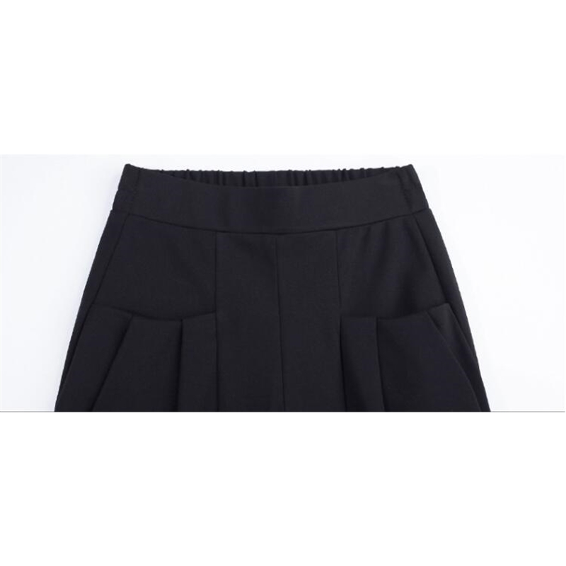 Summer England Style Women's Pencil Trousers Fashion Ankle-Length Harem Pants With Pocket Elastic Casual S-2XL QH153 210609