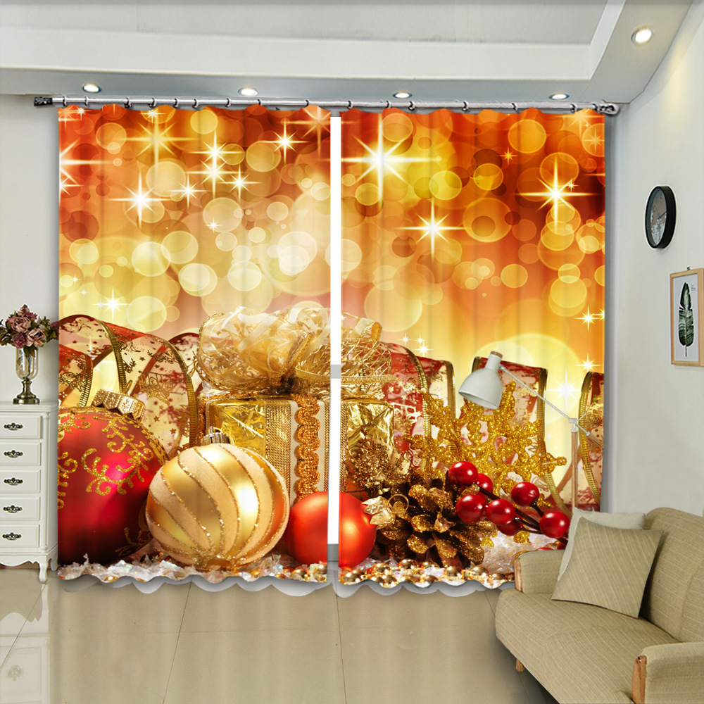 2021 Hot-selling 3D Digital Curtain With Golden Neon Lights Christmas Day Pattern Thickened Blackout
2021 Hot-selling 3D Digital Curtain With Golden Neon Lights Christmas Day Pattern Thickened Blackout