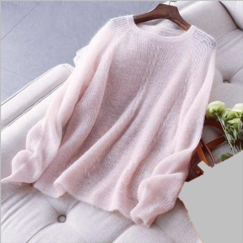 long sleeved round neck women sweater thin loose solid color hollow simple bottoming pullover female spring summer, White;black
long sleeved round neck women sweater thin loose solid color hollow simple bottoming pullover female spring summer, White;black