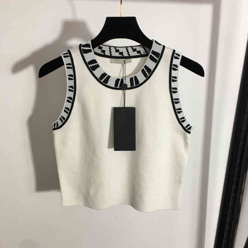 Women' Tanks & Camis Sleeveless Knit Women Vests Fashion Letter Jacquard Summer Breathable Designer Girls Vest Tops RRVU, 2# packaging bag
Women' Tanks & Camis Sleeveless Knit Women Vests Fashion Letter Jacquard Summer Breathable Designer Girls Vest Tops RRVU, 2# packaging bag
