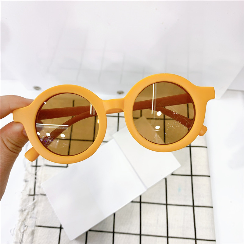 Fashion Korean Kids Sunglasses Lovely Dull Polish Girls Boys Sunglass Ultraviolet-proof Infant Glasses Eyewear Child Shades Gafas Gift Wholesale Z2603