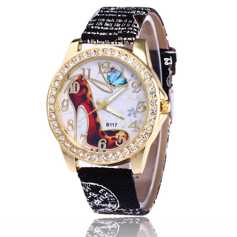Wristwatches S Butterfly Creative Leather Watches Women Ladies Crystal Dress Quartz Wrist Watch B117, White
Wristwatches S Butterfly Creative Leather Watches Women Ladies Crystal Dress Quartz Wrist Watch B117, White