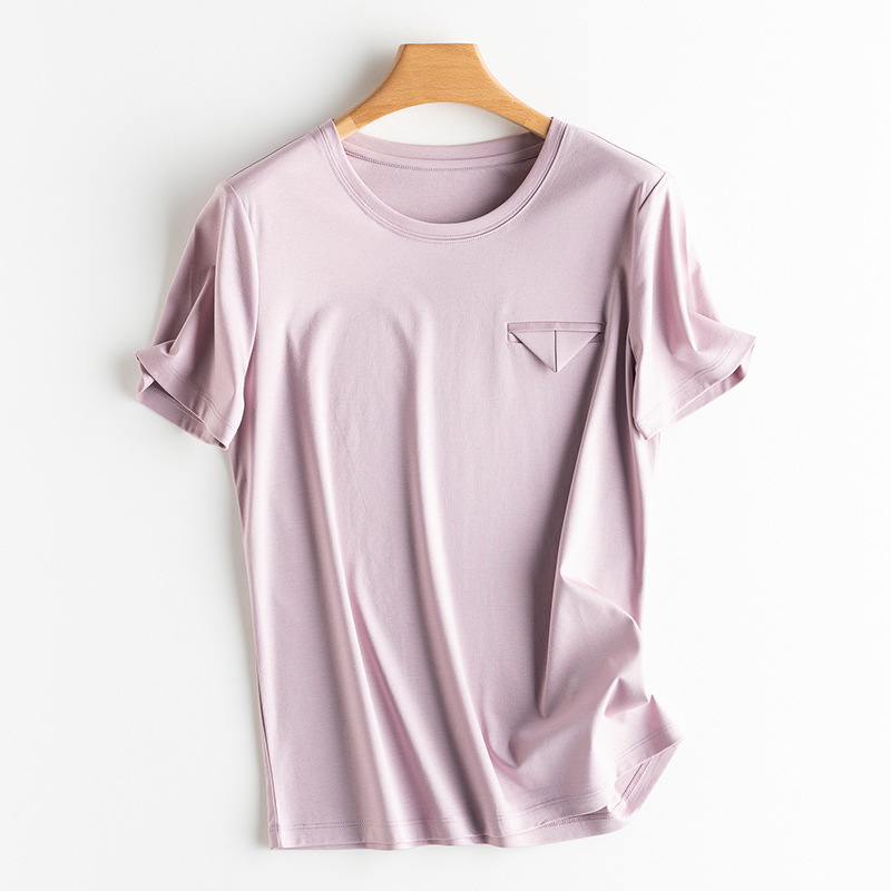 Casual Women Cotton T Shirt Summer Solid Tops Tees Korean Chic Soft T-shirts Aesthetic Clothes Ropa De Mujer 210422