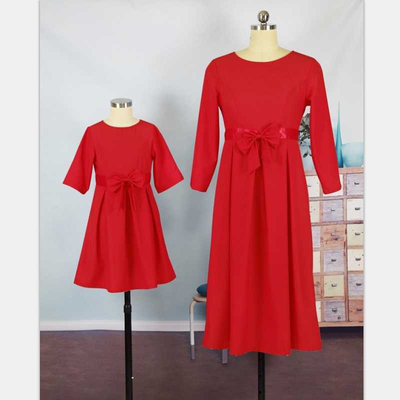 Kids Child Outfits Mother Daughter Dresses Clothes Mom Dress Mum Sister Baby Girl Mommy And Family Matching 210724