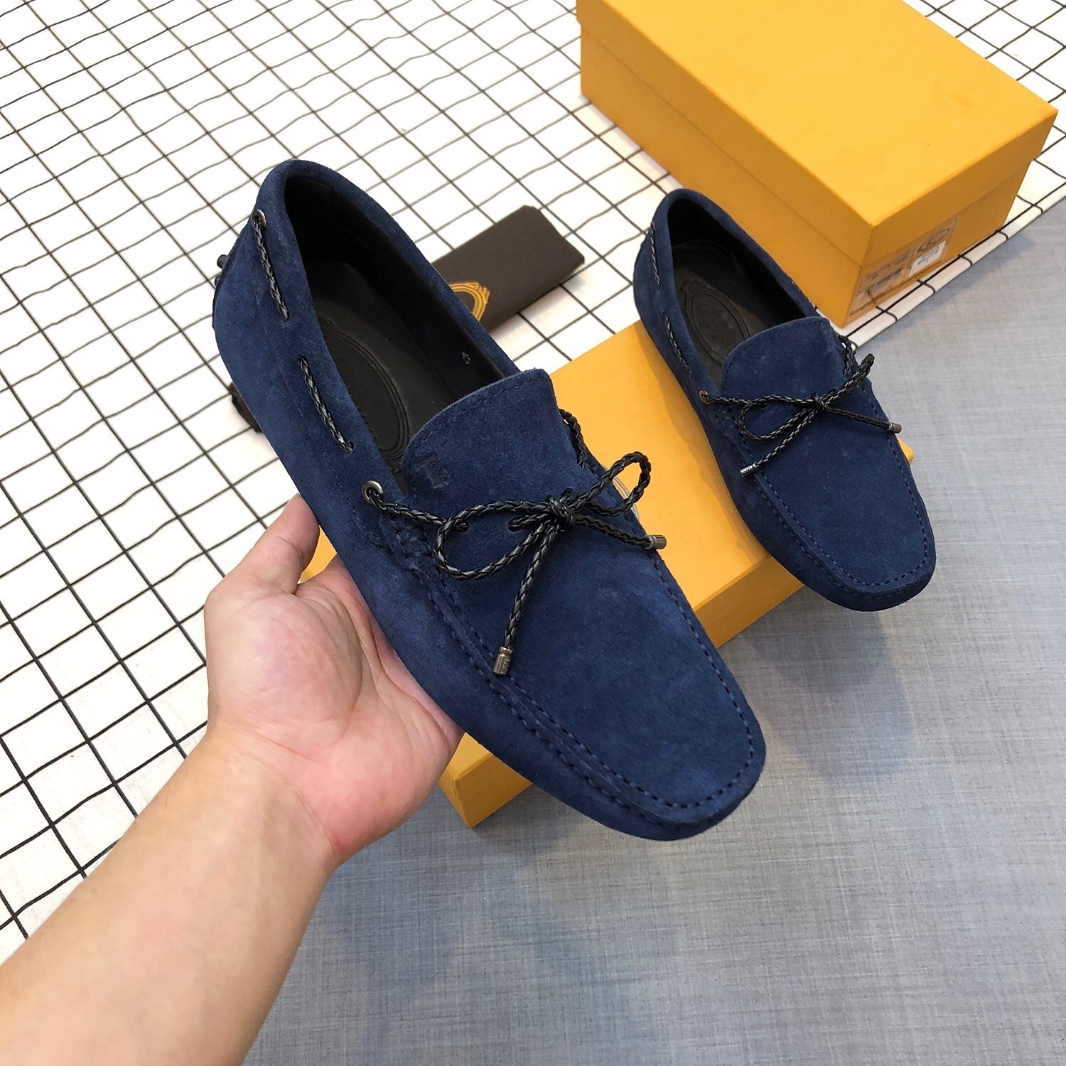Suede Mens Leather Women dress shoes Luxury lock designer Loro Walk party Flats Moccasin business shoe gift 38-46 GKIX, Blue
Suede Mens Leather Women dress shoes Luxury lock designer Loro Walk party Flats Moccasin business shoe gift 38-46 GKIX, Blue