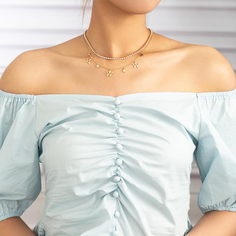 Chokers Wholesale Special-Interest Design Five-Pointed Star Pendant Vintage Multi-Layer Necklace Women
Chokers Wholesale Special-Interest Design Five-Pointed Star Pendant Vintage Multi-Layer Necklace Women