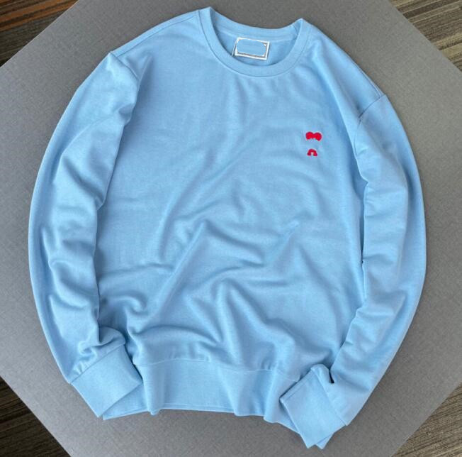Men's and Women's AMI Sweatshirts Fashion Studio Embroidered Red Heart A Round Neck Sweater, Black
Men's and Women's AMI Sweatshirts Fashion Studio Embroidered Red Heart A Round Neck Sweater, Black