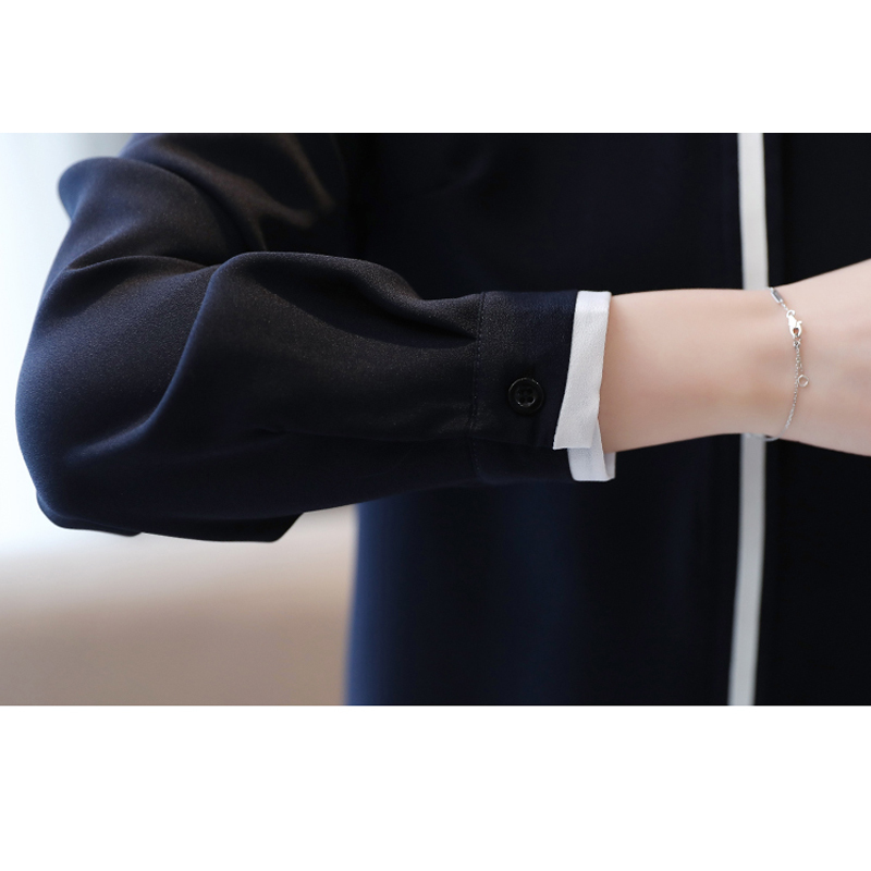 Fashion Korean Clothing Autumn Professional Shirts OL Plus Size Loose Long Sleeve Shirt Women Tops Blusas 10602 210417