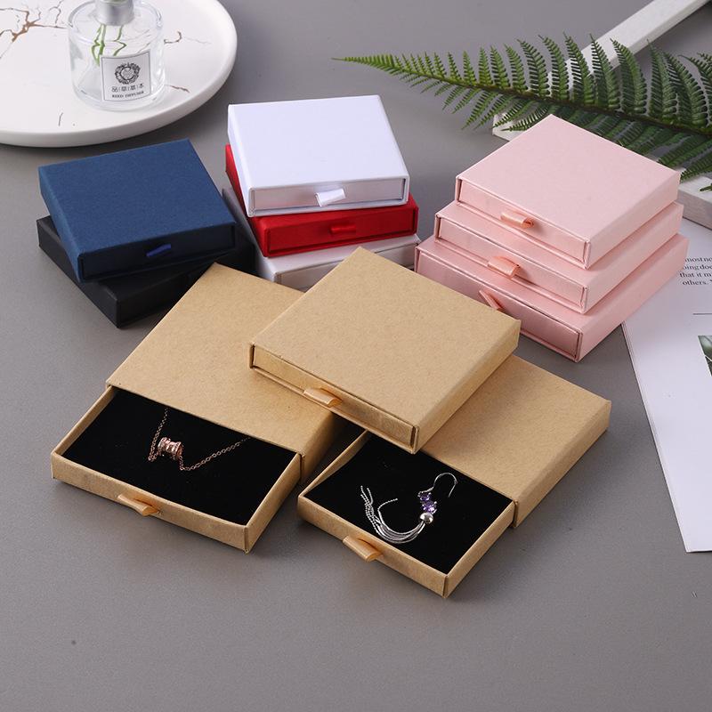 Gift Wrap 100 PCS Jewelry Box Cardboard Paper Slider Case Custom Logo Earring Necklace Ring Boxes DF982
Gift Wrap 100 PCS Jewelry Box Cardboard Paper Slider Case Custom Logo Earring Necklace Ring Boxes DF982