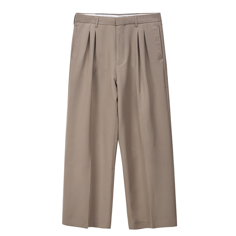 IEFB Men's Floor-length Straight Suit Pants Korean Fashion Loose Casual Wide Leg High Waist Business Trousers 9Y6914 210524