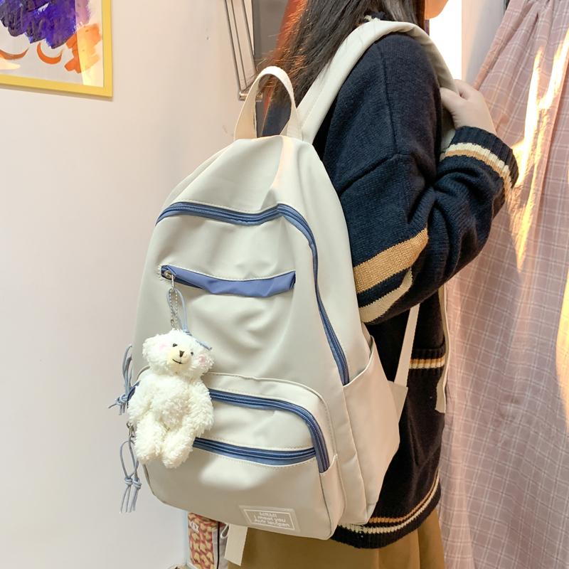 Backpack Multi-Pocket Women's Waterproof Nylon Brand Designer Simple School Bag For Teenage Girl Double Shoulder Travel Rucksack, Black
Backpack Multi-Pocket Women's Waterproof Nylon Brand Designer Simple School Bag For Teenage Girl Double Shoulder Travel Rucksack, Black