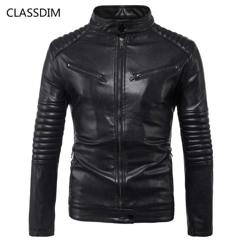 Men' Fur & Faux CLASSDIM Motorcycle Leather Jackets Men PU Coats High Quality Slim Short Moto Biker Fashion, Black b008
Men' Fur & Faux CLASSDIM Motorcycle Leather Jackets Men PU Coats High Quality Slim Short Moto Biker Fashion, Black b008