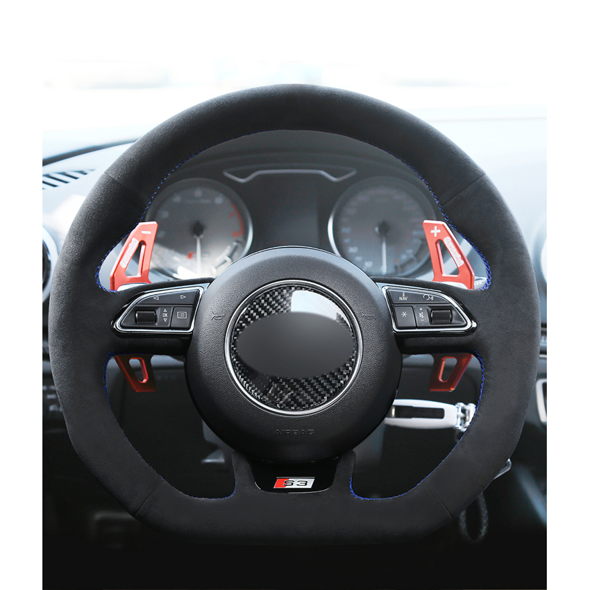DIY Hand-stitched Black Suede Car Steering Wheel Cover for Audi A5 A7 RS7 S7 SQ5 S5 RS5 S4 RS4 S3 2012-2018
DIY Hand-stitched Black Suede Car Steering Wheel Cover for Audi A5 A7 RS7 S7 SQ5 S5 RS5 S4 RS4 S3 2012-2018