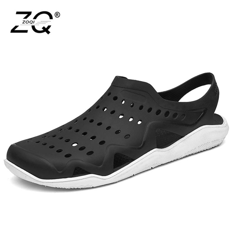 Sandals ZOQI Garden Clog Shoes For Men Quick Drying Summer Beach Slipper Flat Breathable Outdoor Male Gardening Shoe, Black
Sandals ZOQI Garden Clog Shoes For Men Quick Drying Summer Beach Slipper Flat Breathable Outdoor Male Gardening Shoe, Black