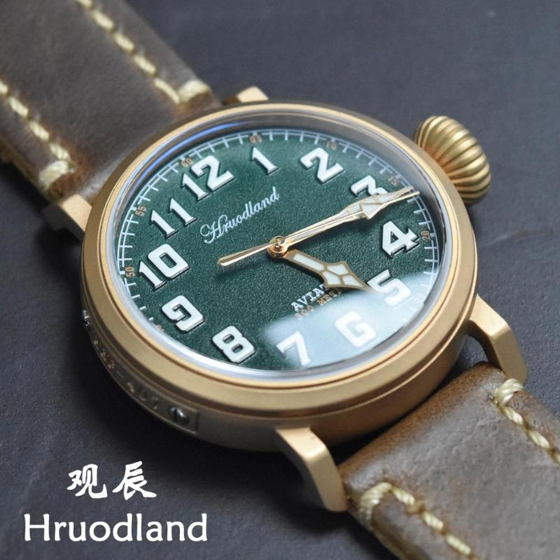 Wristwatches Sapphire Crystal 43mm Green Dial Luminous Marks Bronze Case Vinatge Seagull ST2130 Automatic Movement Men's Dive Watch, Slivery;brown
Wristwatches Sapphire Crystal 43mm Green Dial Luminous Marks Bronze Case Vinatge Seagull ST2130 Automatic Movement Men's Dive Watch, Slivery;brown