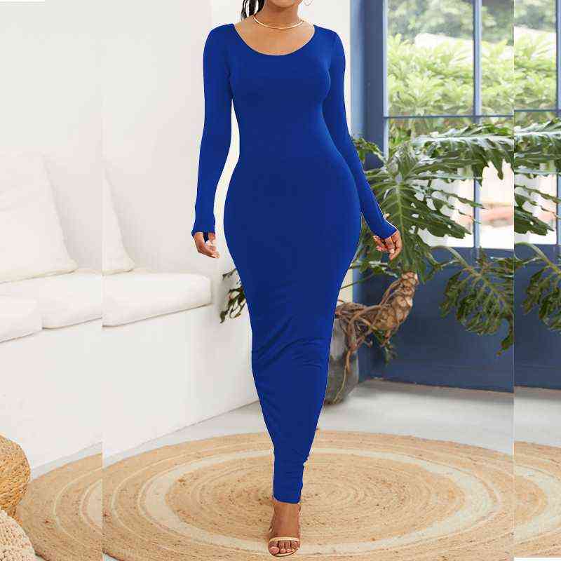 Turtleneck Long Dress Autumn Winter Muslim Elegant Office Lady Skinny Long Sleeve Bodycon Casual Dress Women Midi Clubwear GV464 G1214