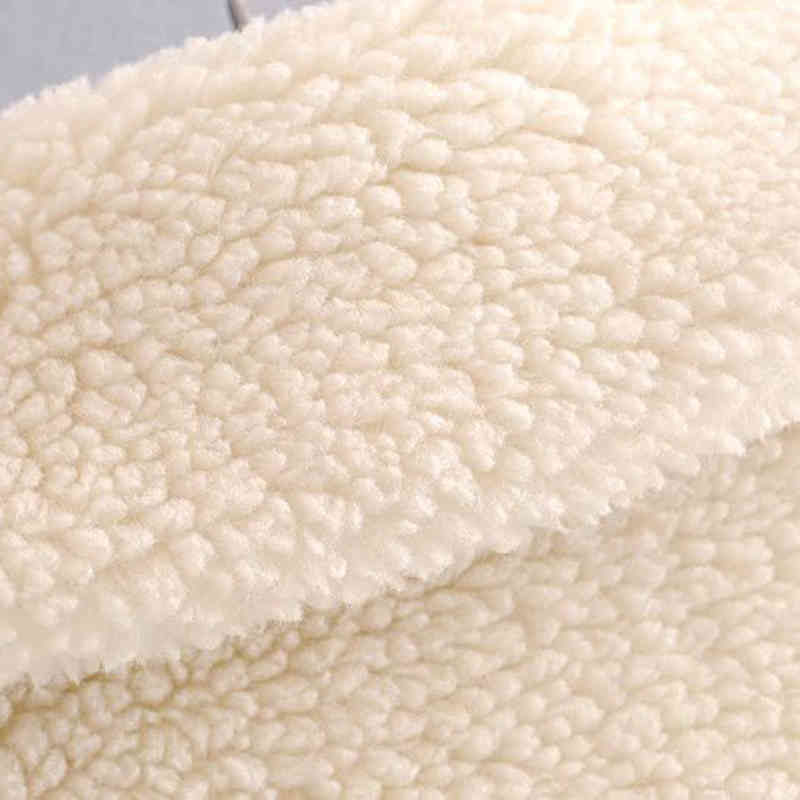 Fashion Solid Teddy Coat Women Winter Pockets Fleece Casual Mid Length Jackets Long Sleeve Lamb Fur Jacket Manteau Femme 210515