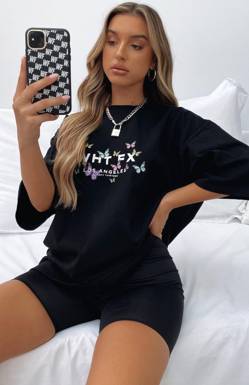 Vintage Butterfly Letter Print T-shirt Harajuku Casual Over Size Loose Short-sleeved Tshirt Fashion O-neck Streetwear Women Tops Women's, White
Vintage Butterfly Letter Print T-shirt Harajuku Casual Over Size Loose Short-sleeved Tshirt Fashion O-neck Streetwear Women Tops Women's, White
