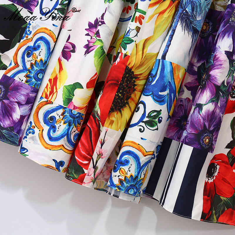 Bohemian Floral print Vacation Elegant Midi Dress Women Summer Fashion Cotton Spaghetti Strap Beach 210524