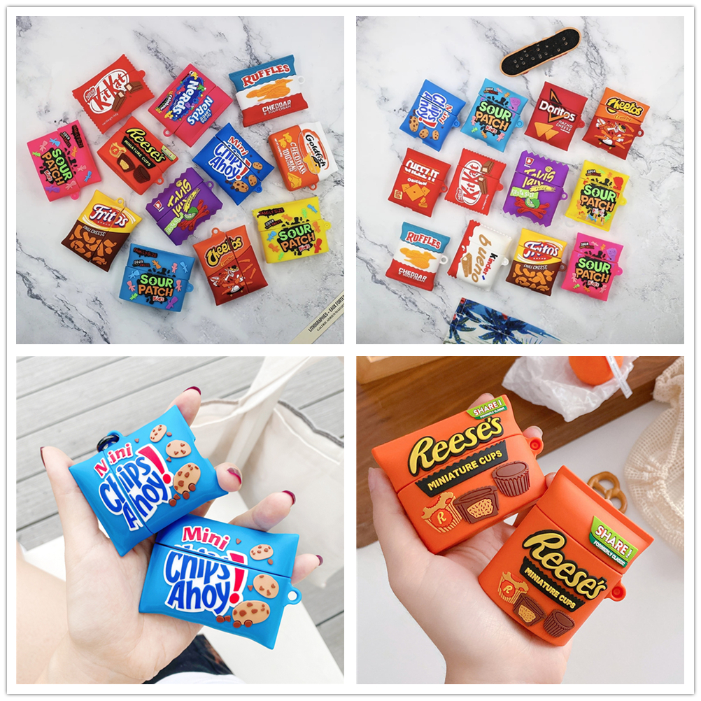 Full Body 3D Design Creative Snacks Protector Cover Cases Chocolate Bluetooth Earphone Silicone Case Cute for Apple AirPods 1 2 Pro
Full Body 3D Design Creative Snacks Protector Cover Cases Chocolate Bluetooth Earphone Silicone Case Cute for Apple AirPods 1 2 Pro