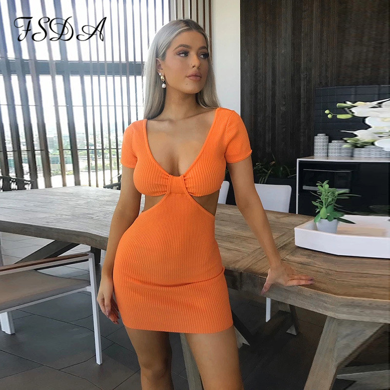 v neck orange short sleeve bodycon dress mini women hollow out summer backless knit holiday black beach dresses party, Black;white
v neck orange short sleeve bodycon dress mini women hollow out summer backless knit holiday black beach dresses party, Black;white