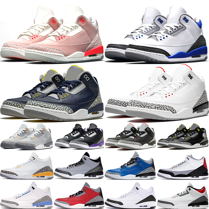 Racer Blue Basketball Shoes 3s 3 Black Cement Michigan Fire Red Rust Pink Cool Grey Infrared 23 Laser Orange UNC Men trainers Sports Sneakers
Racer Blue Basketball Shoes 3s 3 Black Cement Michigan Fire Red Rust Pink Cool Grey Infrared 23 Laser Orange UNC Men trainers Sports Sneakers