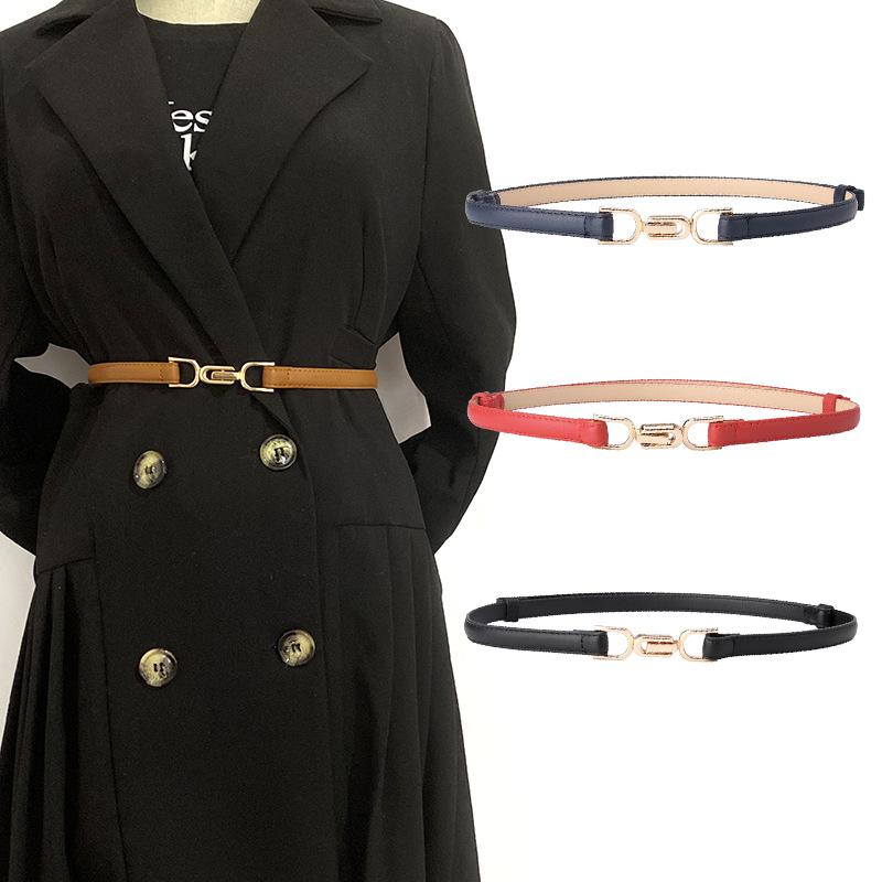 Belts Adjustable Pu Thin Belt Women Fashion Gold Buckle Metal Female Jeans Dress Waistband Brand Design 2021, Black;brown
Belts Adjustable Pu Thin Belt Women Fashion Gold Buckle Metal Female Jeans Dress Waistband Brand Design 2021, Black;brown