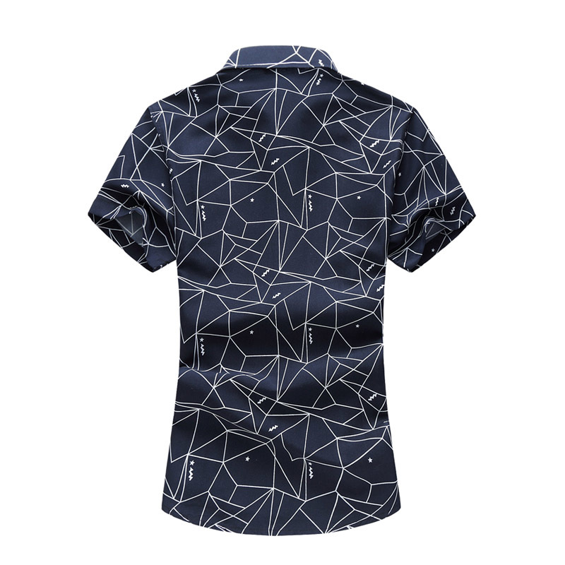 Summer New High Quality Men's Shirts Short Sleeve Printed Casual Slim Fit Social Men Shirt Big Size XXXXL XXXXXL XXXXXXL 7XL 210412