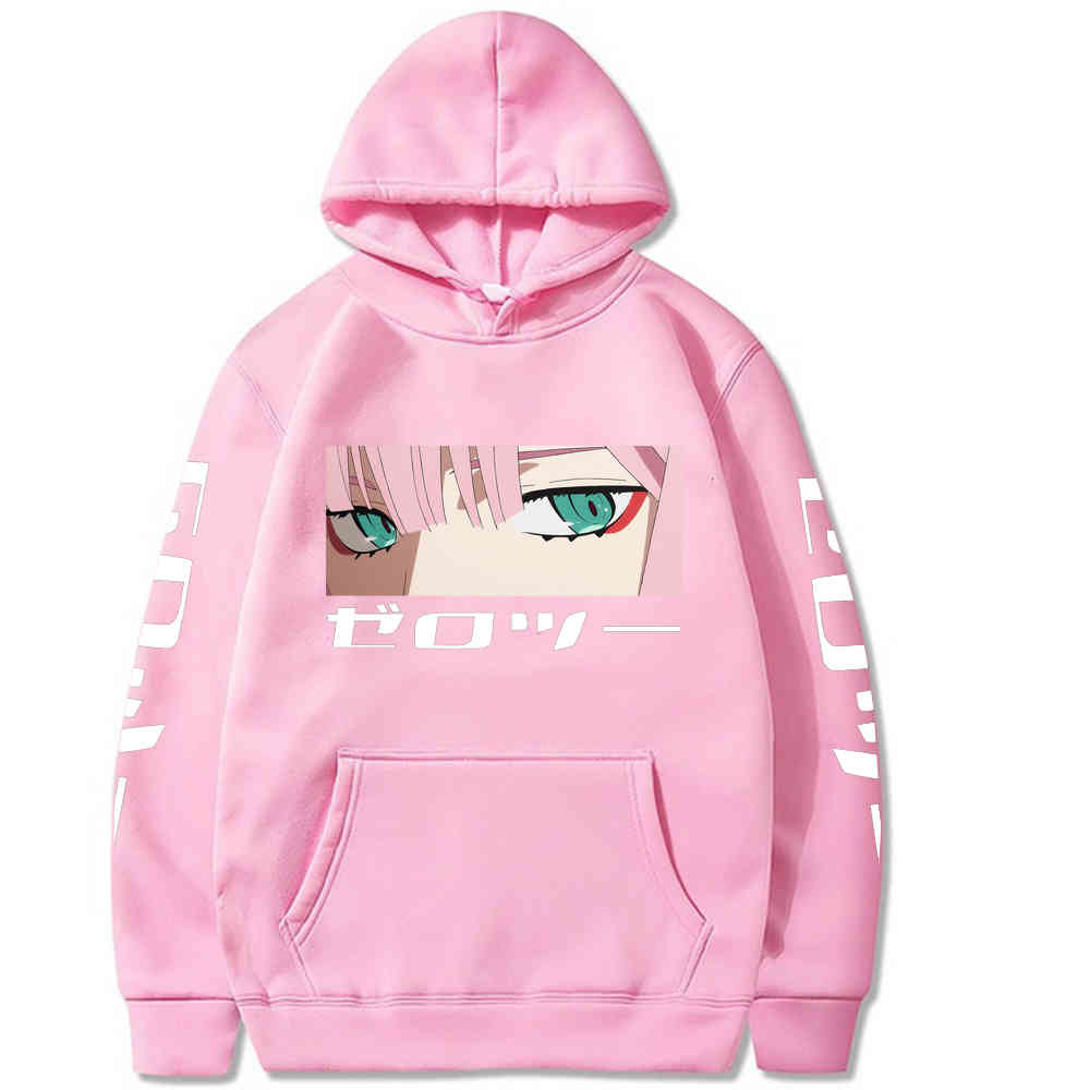Zero Two Hoodie Darling In The Franxx Printed Hoodies for Men/Women Streetwear Hoodie Men Harajuku Loose Hip Hop Hoodies Y0319