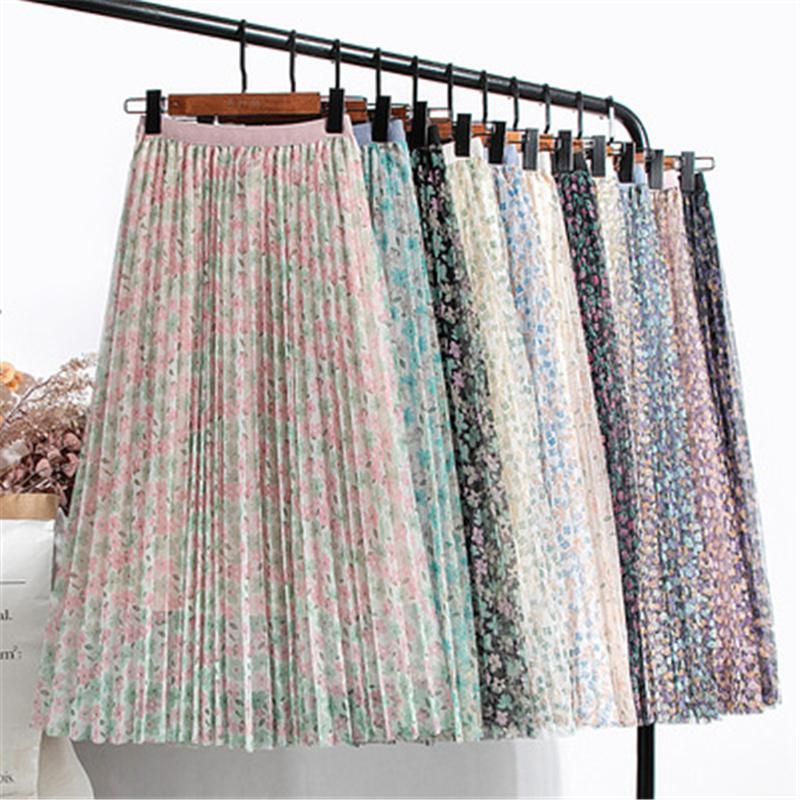 Skirts 2021 Spring Summer Fashion Floral Mesh High Waist Slimming Pleated Mid-Length A-Line Skirt Female Trendy H058, 517 black
Skirts 2021 Spring Summer Fashion Floral Mesh High Waist Slimming Pleated Mid-Length A-Line Skirt Female Trendy H058, 517 black