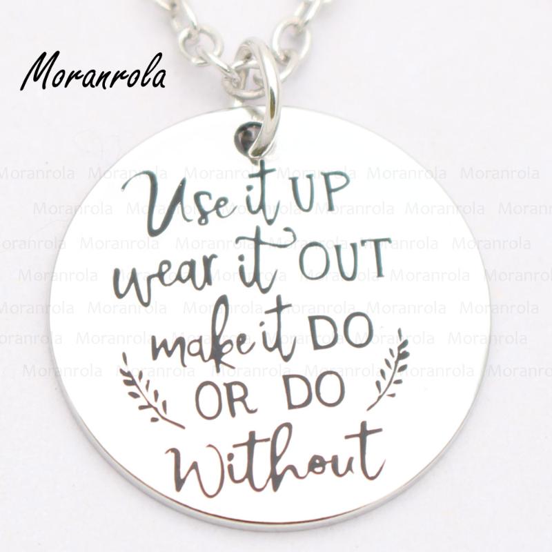 Pendant Necklaces Arried"Use It Up Wear Out Make Do Or Without "Copper Necklace Keychain,charm, Hand Stamped Jewelry Funny Saying
Pendant Necklaces Arried"Use It Up Wear Out Make Do Or Without "Copper Necklace Keychain,charm, Hand Stamped Jewelry Funny Saying